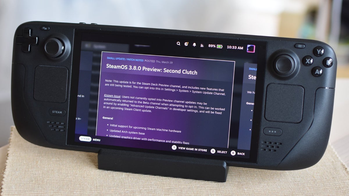 SteamOSプレビュー版が「Steam Machine」の初期サポートを追加——Steam Deckにも電源・Bluetooth強化アップデート
